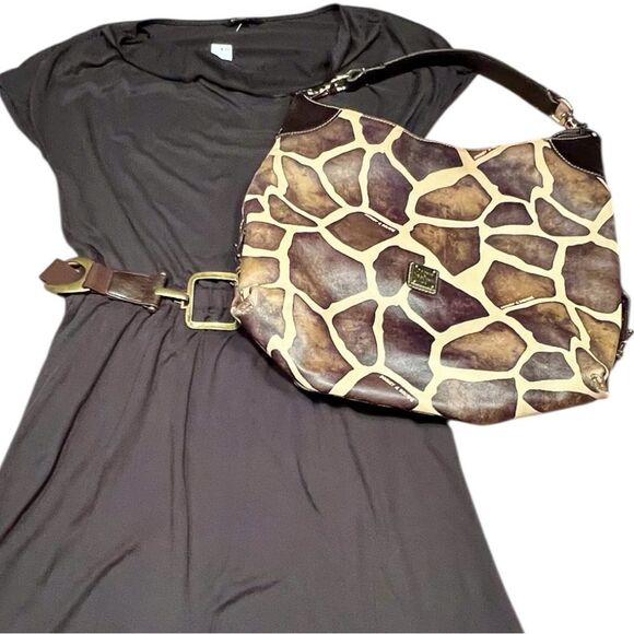 Banana Republic NWT Black Dolman Sleeve Cowl Neck Midi Modal Dress size S - Picture 10 of 10